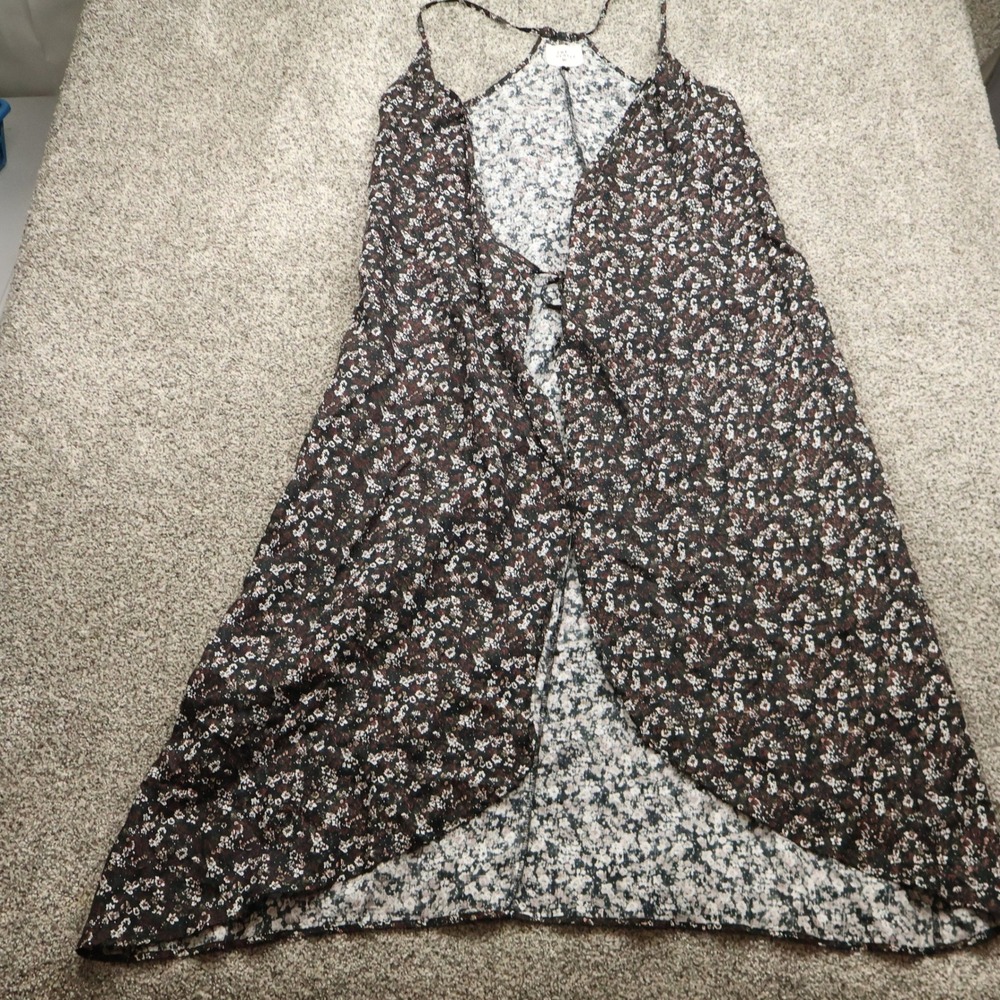 The People‎ Vs Dress Womens Small Floral Rayon Maxi Spaghetti Strap Boho Style